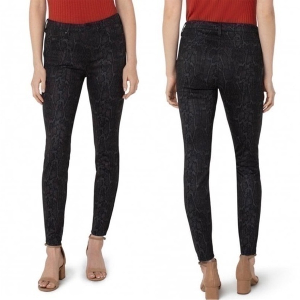 Liverpool python snake print stretch skinny jeans 10/30
